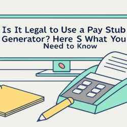 Is It Legal to Use a Pay Stub Generator? Here’s What You Need to Know
